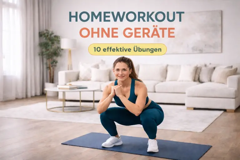 Homeworkout ohne Geräte: Effektiv trainieren auf kleinem Raum mit diesen 10 Übungen