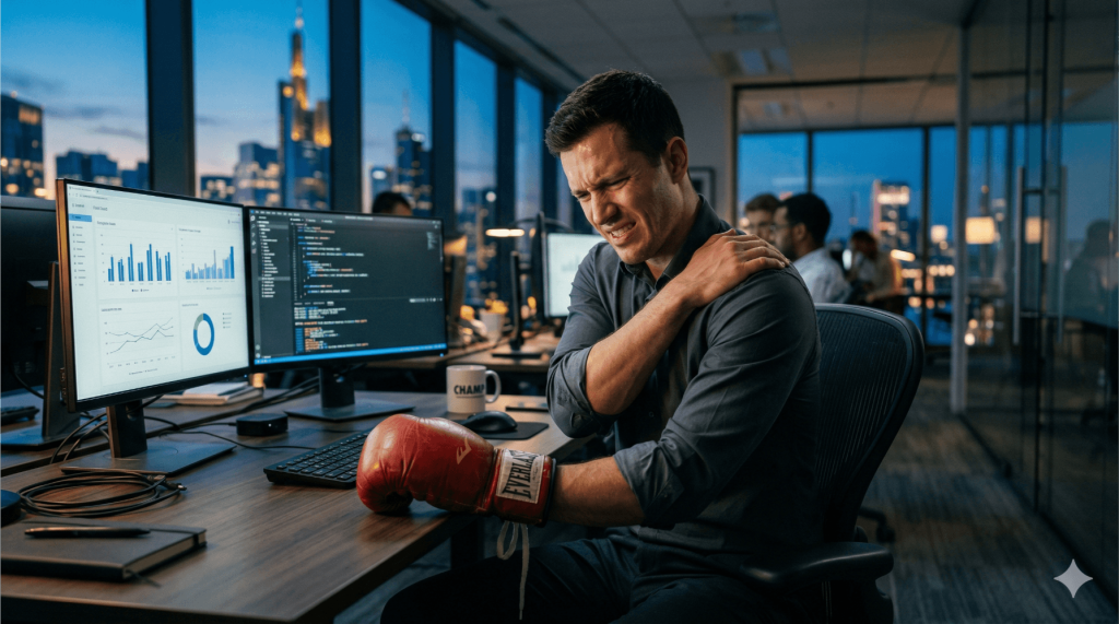 Impingement Syndrom Kampfsportler Bürojob